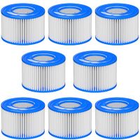 Type Ⅵ Hot Tub Spa Filter Replacement Compatible with Lay-Z-Spa,Coleman SaluSpa 90352E 58323,Inflatable Hot Tub,Swimming Pool Pump Filter Type Ⅵ Cartridge,8 Pack