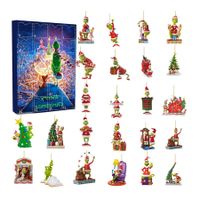 Christmas Advent Calendar 2024, Christmas Countdown Calendar with 24 Collectible Advent Calendar for Kids Toddler Men Women Teens Boy Girls,Xmas Vacation Gifts Idea, A