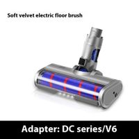 LED Motorhead for Dyson V6 DC serial  Head Replacement with Soft Roller for Hard Floor  White Light as Dust Detection Power Brush Vacuum Attachment