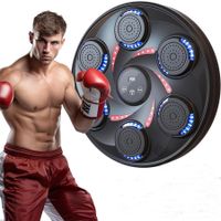 Music Boxing Machine, Gift for Kids, LED Smart Bluetooth Boxing Machine Wall Mounted for Parent-Child Interaction & Family Entertainment