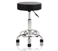 Black Hydraulic Rolling Stool