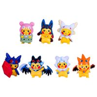 7 Pack Kids Pokémon Pikachu Charizard Bat Cartoon Figures Collectible Christmas Birthday Gifts