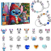 Advent Calendar for Kids,24 Days Christmas Countdown Calendar with Bracelets and Unique Cartoon Beads,Christmas Gifts for Kids,Teens