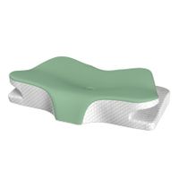 Memory Foam Pillows, Neck Support Pillow for Pressure Relief, Ergonomic Cervical Pillow for Sleeping (Green)