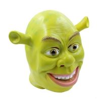 Green Full Head Unisex Latex Mask, Shrek Mask for Cosplay and Costume Parties