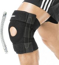 Open Patella Knee Brace with Neoprene Stabilizer - Improve Mobility for Running, Basketball, Meniscus Tears, Arthritis, and ACL Injuries - For Men and Women