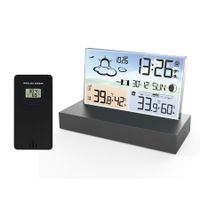 Weather Forecast Digital Weather Station with Indoor/Outdoor Temperature and Humidity, Weather Forecast, Alarm