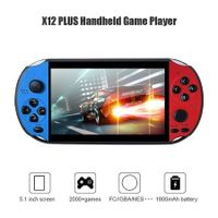 Handheld PSP Retro Game Console with X12 Plus 5.1 8GB Integrated Games and Dual Joystick