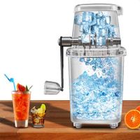 Manual Ice Crusher Breaker Machine With Stainless Steel Blades Effortlessly Create Refreshing Crushed Ice and Snow Cones