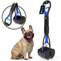 Indestructible Pooper Scooper for All Dogs: Scoop Waste Effortlessly with Our Non-Breakable Design (Blue)