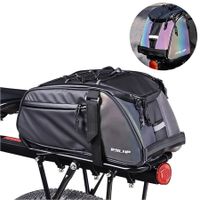 Waterproof Bicycle Rear Seat Bag: Mount on Luggage Carrier for Cycling and Travel