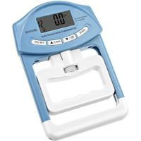 Easy-to-read Digital Hand Dynamometer with 198 Lb / 90 Kg Capacity Measure Your Grip Strength Accurately(Blue)