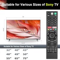 Universal Remote Replacement RMF-TX310U RMF-TX300U Control for Sony TV LCD LED HDTV Smart TV XBR-55X850S XBR-65X850D XBR-65X930D XBR-75X850D XBR-85X850D Sub RMF-TX200U RMF-TX201U