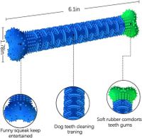 Toothbrush Design Dog Chew Toys for Small & Medium Breed Dogs,Tough & Durable for Dental