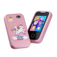 Smart Touch Screen Kids Phone with Dual Camera, Music, Games, and Learning Activities for for Girls 6-8 Great Gift Idea