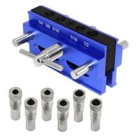 Precision Woodworking Self-Centering Dowel Jig Kit for Straight Hole Drilling