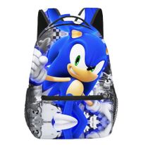 Sonic Adventure 3D Dual-Sided Shoulder Backpack for Kids and Teens, Perfect for School and Play