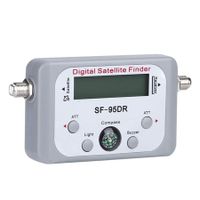 Digital Signal Finder Meter for Dish Network, DirecTV, and FTA-White