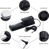 Universal Piano Keyboard Sustain Foot Pedal for Yamaha,Roland,Casio,Korg,Behringer,Moog