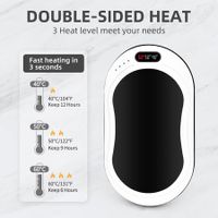 Rechargeable 10000mAh Hand Warmer Pocket Heater: 12Hrs Long-Lasting Heat for Outdoor Activities and Cold Weather Relief