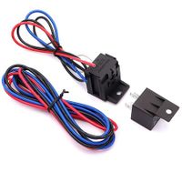 12V Ignition Switch Panel: 5-in-1 Engine Start Push Button with LED Toggle for Racing Cars and Trucks