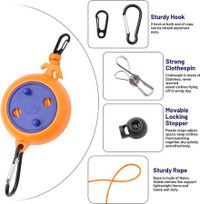 Portable Travel Clothesline: 26ft Adjustable Cord for Easy Drying Anywhere