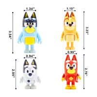 Bluey's Family Beach Day: Complete 12-Pack 2 to 3.5 Inch Wolfs Bluey Action Figures Toys Playset for Endless Imaginative Adventures Perfect Kids Gift