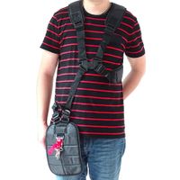 Black Comfort Shoulder Strap for Brushcutters and Trimmers: Double Shoulder Design for Maximum Comfort and Support