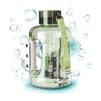 1500ml Portable Hydrogen Water Bottle with Advanced SPE/PEM technology for efficient hydrogen generation(Green)