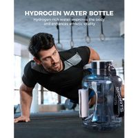 Portable Hydrogen Water Bottle 1500ml MAX ydrogen-Rich Water Generator with SPE PEM Technology for Home Office Travel Grey