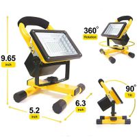 Portable LED Spotlights for Outdoor Activities and Work: Rechargeable, Bright, and Durable for Camping, Fishing, and Lighting Repairs