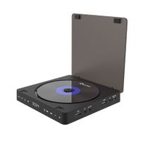 Portable CD and DVD Player with HDMI, AV, and USB Connectivity - Playback on TV or Projector (Excludes Blu-ray DVDs)