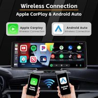 Large 10.26-inch Carplay Screen with crystal-clear recording 4K front camera, 1080P rear camera for enhanced visibility and safety, 64GB ample Storage TF card