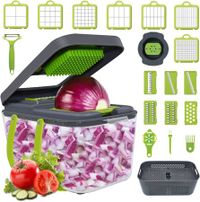 22-in-1 Vegetable Chopper and Fruit Cutter for Effortless Food Prep