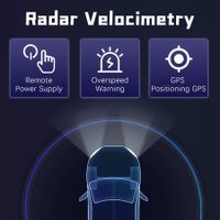 Radar Detector with Voice Speed Alerts and 360° Detection for Vehicle Real-Time Alarm Easy to Install