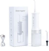 Cordless Dental Flosser Water Portable Oral Irrigator 230 ML Detachable Tank