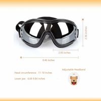 Dog Sunglasses with UV and Wind Protection: Adjustable Strap for Medium and Large Dogs