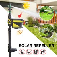 Solar-Powered Bird Repellent Sprinkler with Infrared Motion Detection Water Deterren Keep Pest/dog/cat Away Naturally