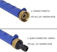 High-Pressure Power Washer Wand with durable Metal Watering Sprayer,Universal Hose End for easy connection,Hydrojet Water Power Nozzle,Easily clean cars,patios,and more(blue)