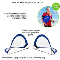 Pop Up 2PCS Soccer Goal Net Set for Kids Training Backyard Playing