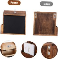 Versatile Collection Box: Rustic Charm for Donations and Feedback