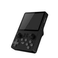 10000+ Built-in Games Handheld Retro Game Console - 3.5" IPS Screen, PS1/PSP/GBA/GBC/BIN/FC/MD 16G+64G-Black