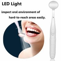 Dental Mirror with LED Light: Anti-Fog Mouth Mirror for Teeth Inspection and Oral Care