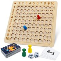 interactive design Montessori Multiplication Board Game Made of durable wood for long-lasting use for Kids