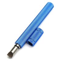 Golf Club Groove Sharpener with Re-Grooving Tool and Cleaner for Wedges & Irons, Suitable for U & V-Grooves (Blue)