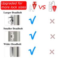 Portable No-Drill Door Lock for Hotel, Home, or Apartment for Privacy and Safety (1 Pack)