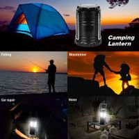 2-Pack Super Bright LED Camping Lanterns: Essential for Emergencies, Hurricanes, and Outdoor Adventures