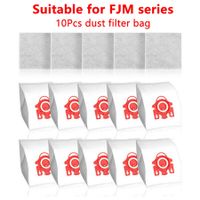 10-Pack 3D Efficiency Dust Filter Bags Replacement Compatible with Miele Canister Vacuum Cleaners (FJM, Compact C2, S241-256i, S290, S300i, S578, S700, S4, S6 Series)