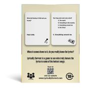 Hip Hop and R&B Music Trivia Card Game Test your knowledge of iconic 90's and 2000's hip hop and R&B music,Perfect for multi-generational family gatherings game nights