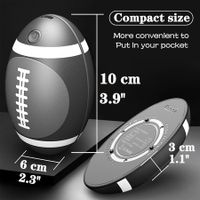 Rechargeable Hand Warmers: 2500mAh Battery, Double-Sided Fast Heating, Portable and Reusable for Outdoor and Indoor Use (Football Shape)